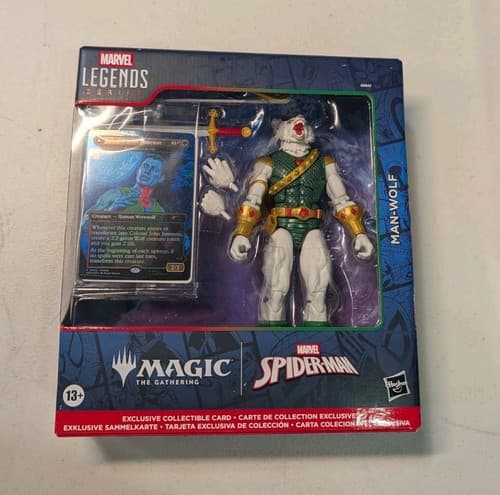 Marvel Legends Magic The Gathering Man-Wolf With MTG Card Sealed In Box NEW! F2