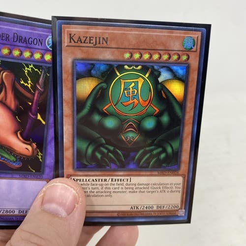 Kazejin & Twin-Headed Thunder Dragon MRD-EN120 EN026 Unlimited Ed Yugioh Foils — photo 3