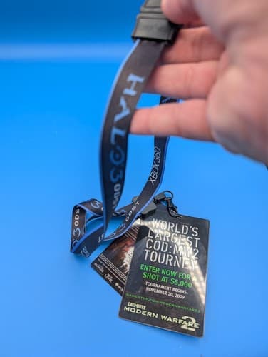 Halo 3 ODST Xbox 360 Promotional Black Lanyard Chain Promo W/ COD MW 2 — photo 6