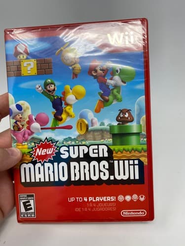 New Super Mario Bros. Wii Red Case New Factory Sealed Nintendo Wii Game 2009 — photo 3