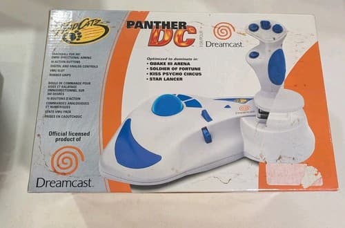 Sega Dreamcast Madcatz Panther DC Flight Stick Trackball Controller CIB — photo 2