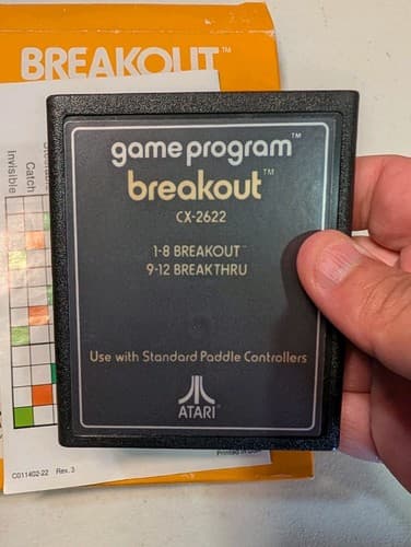 Breakout (Atari 2600, 1978) CX2622 - Complete In Box - Tested — photo 7