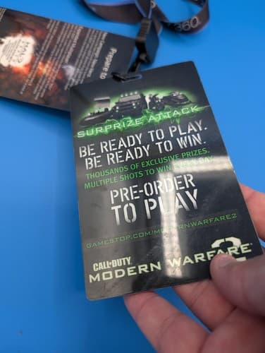 Halo 3 ODST Xbox 360 Promotional Black Lanyard Chain Promo W/ COD MW 2 — photo 4