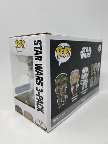 FUNKO POP STAR WARS TARFFUL EMPEROR UTAPAU CLONE TROOPER 3 PACK WALMART — photo 4