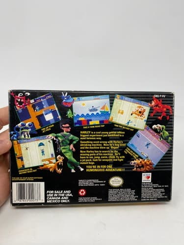 Harley's Humongous Adventure SNES Super Nintendo CIB Box Manual Cart READ — photo 7