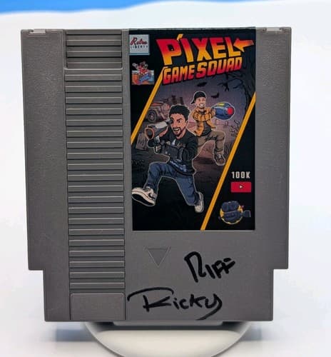 Pixel Game Squad NES Nintendo Cartridge Ricky Riff — photo 2