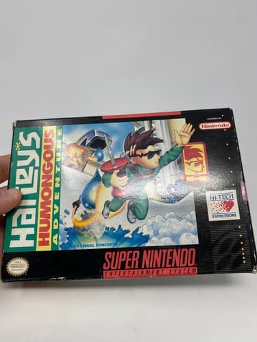 Harley's Humongous Adventure SNES Super Nintendo CIB Box Manual Cart READ — photo 2