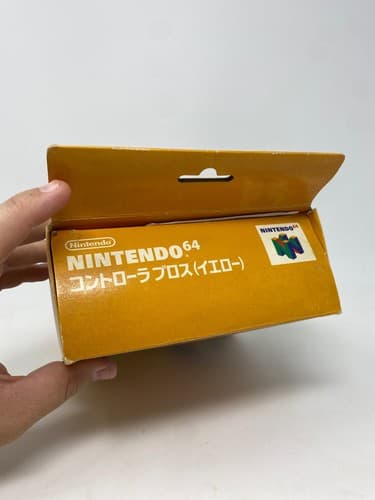 Yellow Nintendo 64 N64 Controller Japan NUS-005 with Box and Manual OEM Original — photo 8