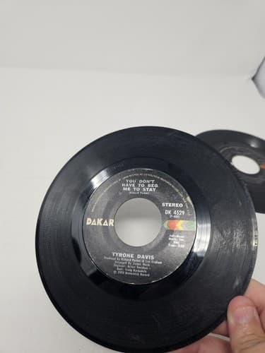 Lot Of 5 Tyrone Davis 45 Records Vinyl - All You Got, This I Swear Etc — photo 7