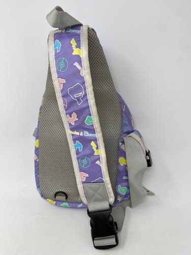 Pokemon Crossbody Sling Backpack Purple Pikachu Eevee Pocket Monsters Eievui — photo 5