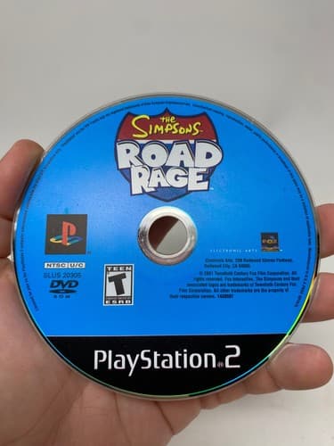 The Simpsons Road Rage PlayStation 2 Disc Only Tested Working Black Label PS2 — photo 2