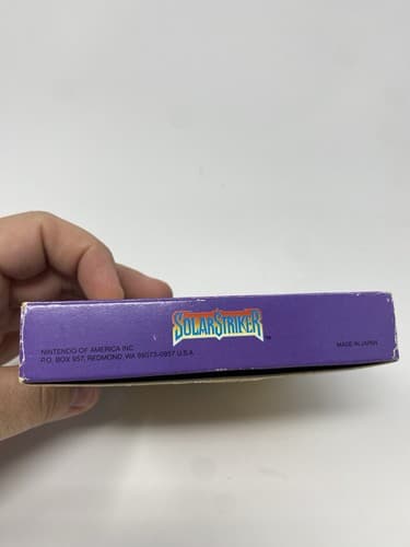Solar Striker Nintendo GameBoy CIB Complete Game Inserts Manual Box Authentic — photo 8