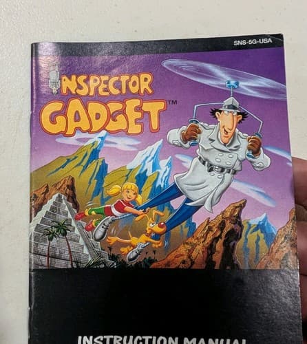 Inspector Gadget SNES Super Nintendo Instruction Manual Only — photo 3