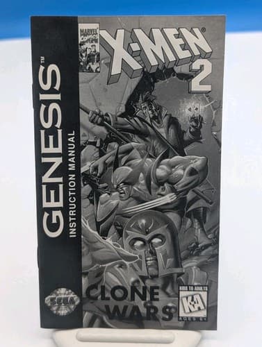 X-Men 2: Clone Wars, Sega Genesis, 1995, CIB, Manual, Authentic — photo 4