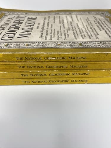 Lot of 4 1938 National Geographic Society Magazines Feb Apr Oct Dec — photo 3