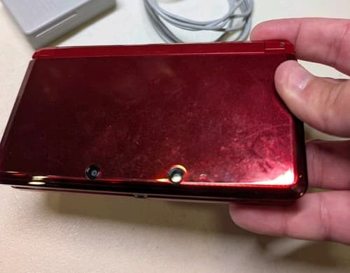 Nintendo 3DS Flame Red Handheld Console System, Tested With Charger — photo 3