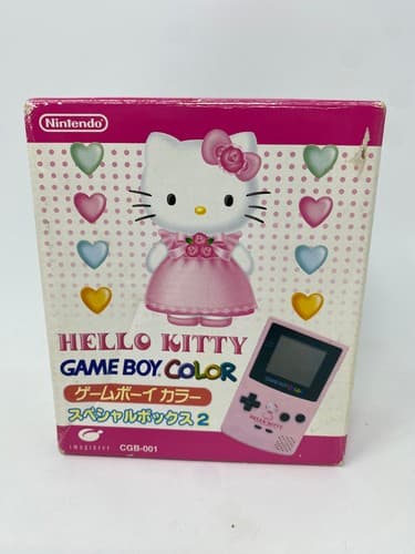 Nintendo Game Boy Color Hello Kitty Special Box 2 Complete CGB-001 CGB-JPN-2
