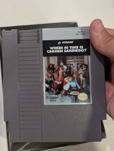 Where in Time is Carmen Sandiego Nintendo NES Box Manual Tested, No Encyclopedia — photo 7