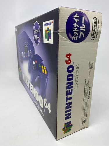 Nintendo 64 Midnight Blue Console TOYSRUS w/Original Box NUS-001 JPN w/ 2 Games — photo 2