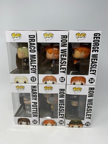 Funko Pop! Harry Potter Vinyl Figures Lot of 6 - Harry Potter Ron Weasley — photo 3
