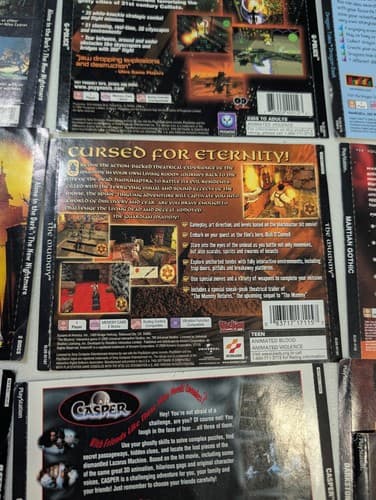 Lot of 9 PS1 Case Artworks - Alone In The Dark, Darkstone, Casper, The Mummy — photo 6