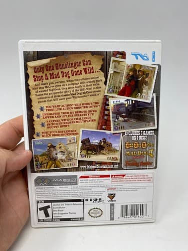 Mad Dog McCree: Gunslinger Pack (Nintendo Wii, 2009) CIB Complete Tested — photo 5