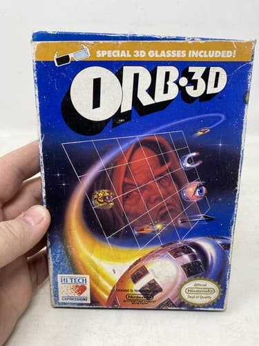 ORB-3D (Nintendo Entertainment System, 1990) GAME+BOX+MANUAL