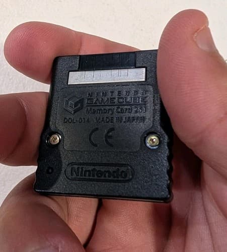OEM Nintendo GameCube Black Memory Card 251 Blocks (DOL-014) - Tested & Working — photo 4