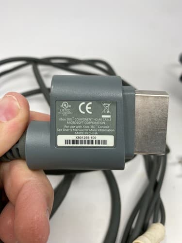 Microsoft Xbox 360 Power Supply Adapter And HD AV Cables OEM Official Tested — photo 3