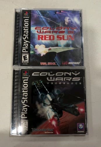 Colony Wars III Red Sun & Vengeance Lot Of 2 PS1 Games Complete Tested