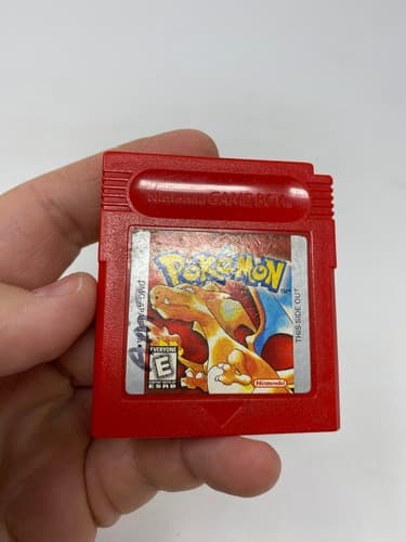 Pokemon Red Version Nintendo Game Boy USA Cartridge Only DMG-APAE-USA Label Wear — photo 2